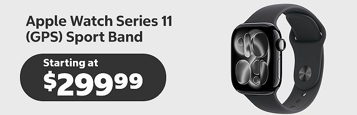 Apple watch series 11 GPS Sport Band starting at $299.99