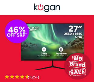 Kogan 27" QHD 75Hz Frameless FreeSync Monitor Product Image