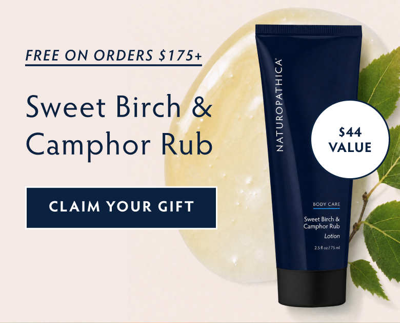 Free Sweet Birch & Camphor Rub on orders $175 