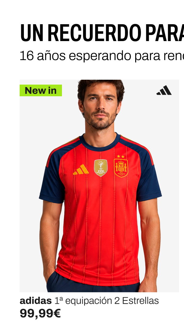 Adidas 1ª equipacion de la selección española 2 estrellas hombre