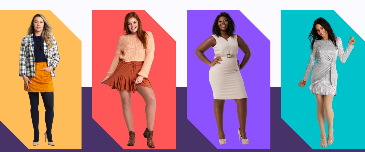 4 models, dark purple background