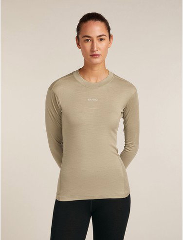 Women's 200 MerinoFine™ Ace Long Sleeve Mock Neck Thermal Top - Flagstone / S