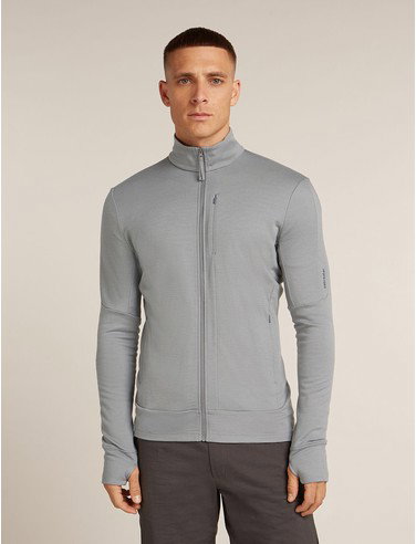 Men's Merino 260 Quantum Long Sleeve Zip Jacket - Alloy / M