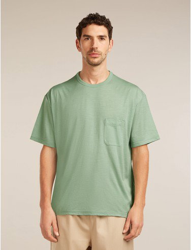 Unisex Merino 150 Short Sleeve Pocket Tee - Seaglass / XS