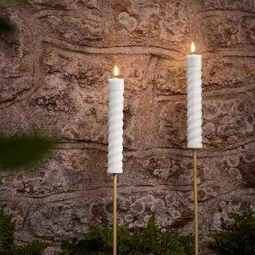 2 TruGlow® Solar Tiki Torches