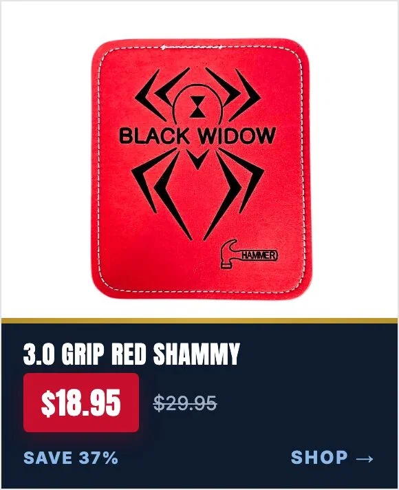 Hammer Black Widow 3.0 Silicone Grip Red bowling shammy