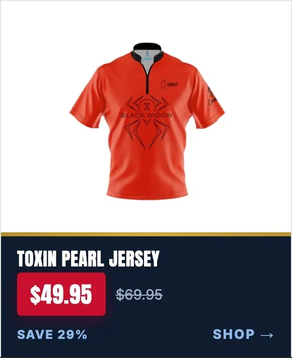 Hammer Black Widow Toxin Pearl Fast Track CoolWick bowling jersey