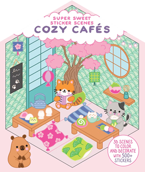 Super Sweet Sticker Scenes: Cozy Cottages 3D Scenes to Color and Decorate with Over 500 Stickers!