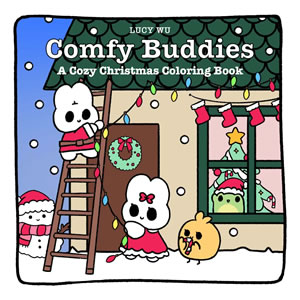 Comfy Buddies: A Cozy Christmas Coloring Book