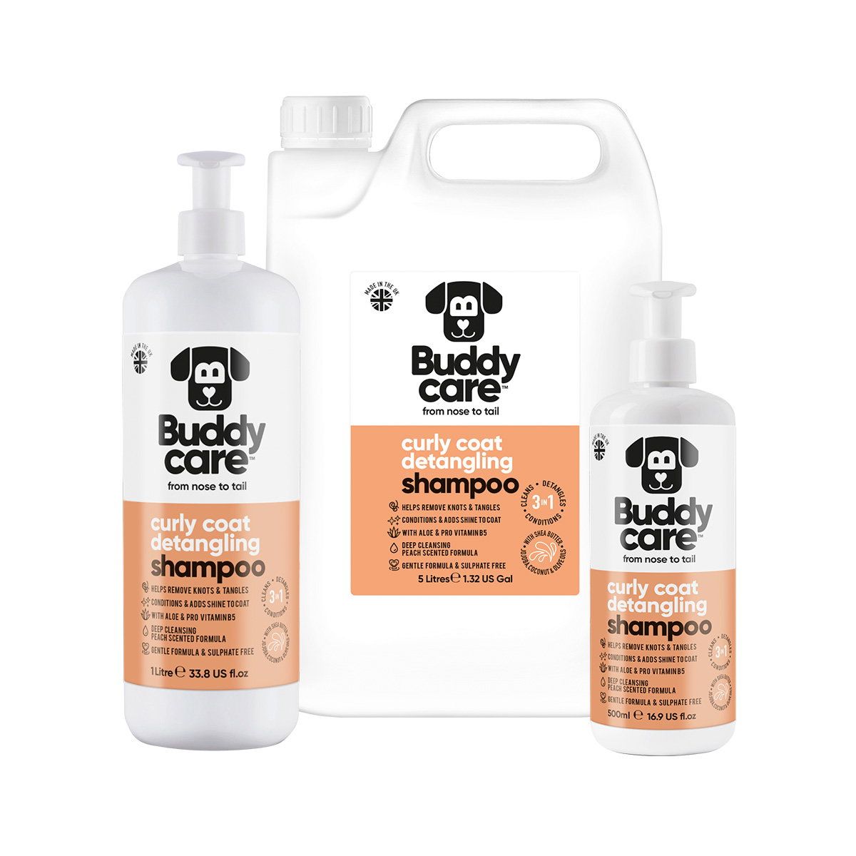 Image of Buddycare Dog Shampoo - Curly Coat Detangling