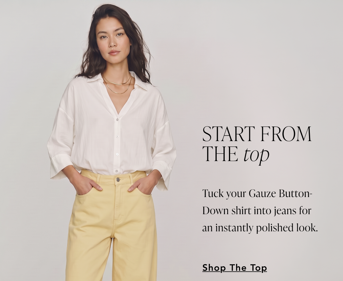 Fine Gauze Button Down Knitwear Shirt
