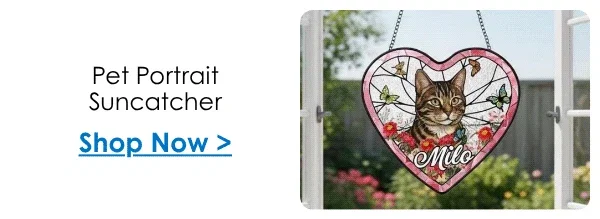 Pet Portrait Suncatcher