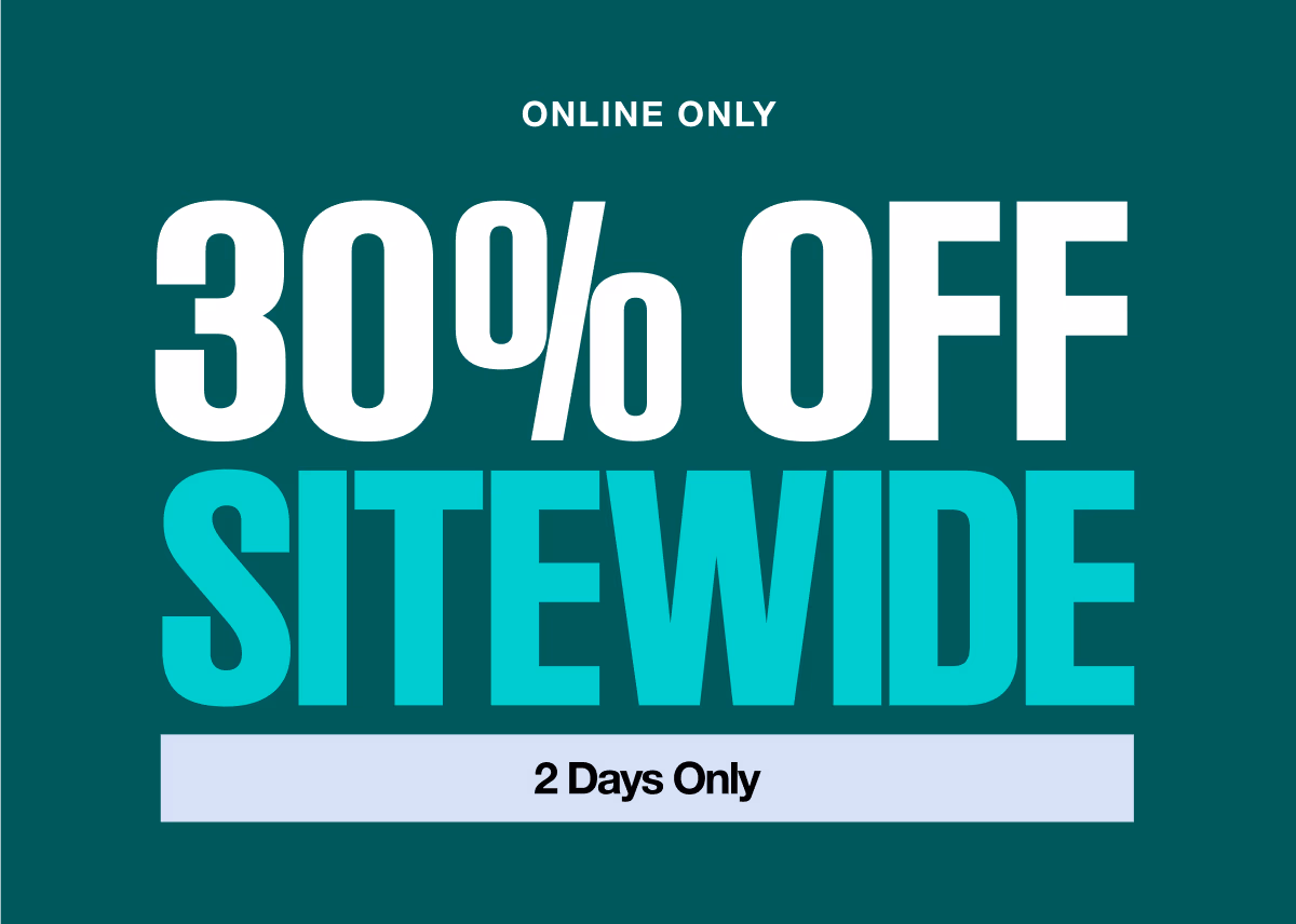 Online Only 30% Off Sitewide 2 Days Only Shop All