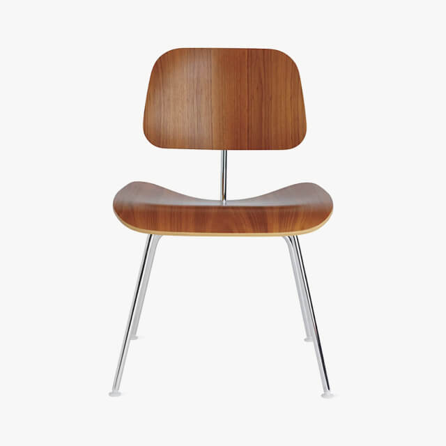 View Eames Molded Plywood Dining Chair Metal Base (DCM)