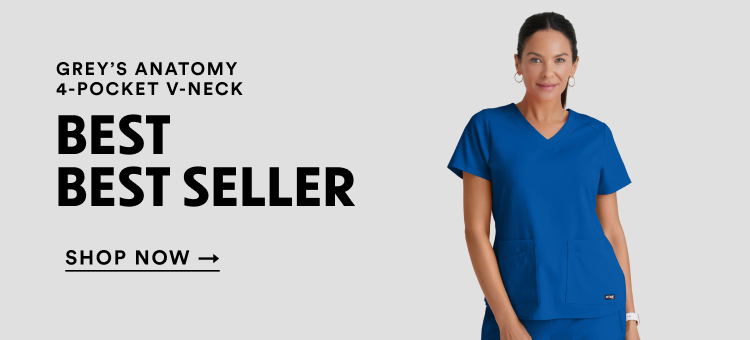 Grey's Anatomy 4-Pocket V-Neck | Best Best Seller | Shop Now