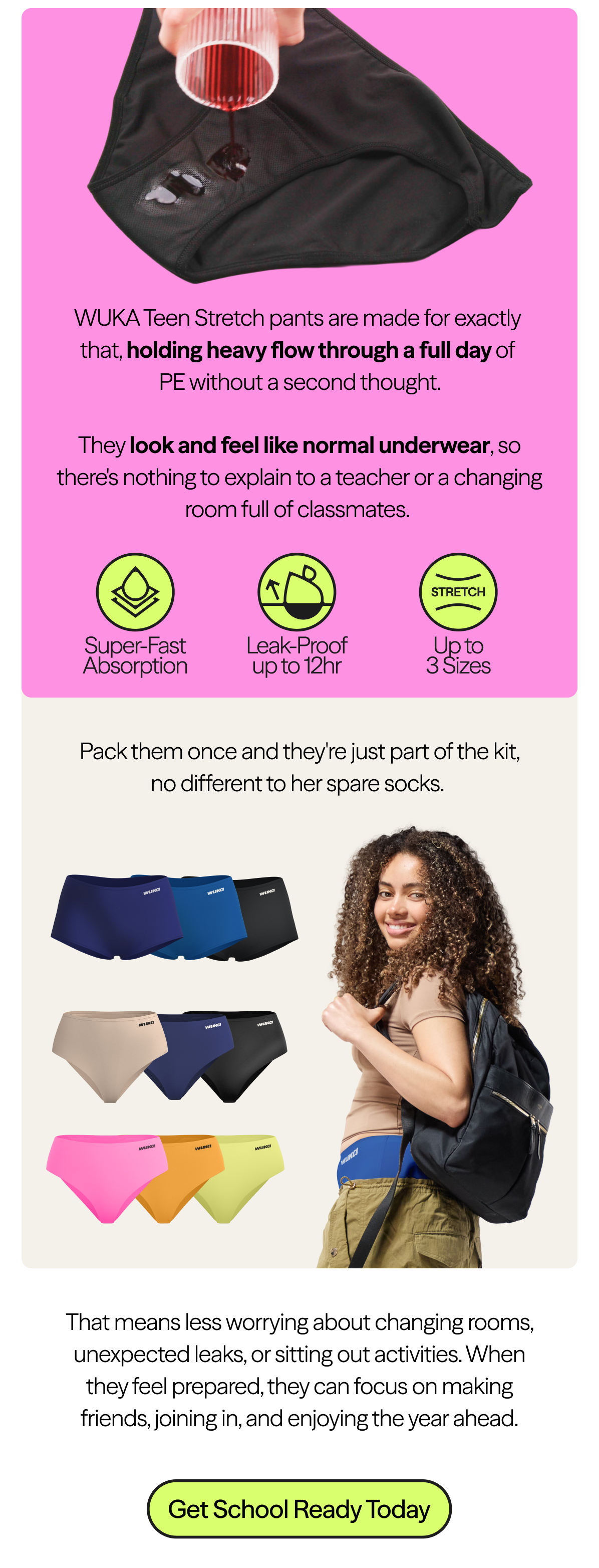 WUKA Teen Stretch
