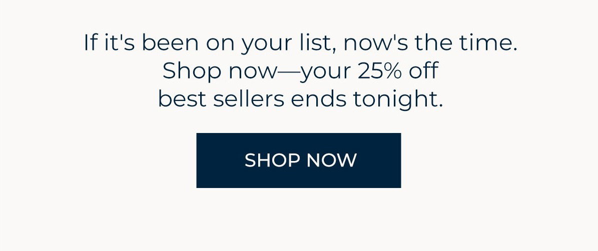 25% Off Best Sellers