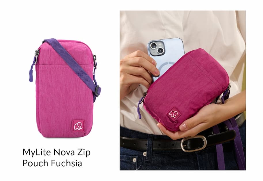 MyLite Nova Zip Pouch Fuchsia