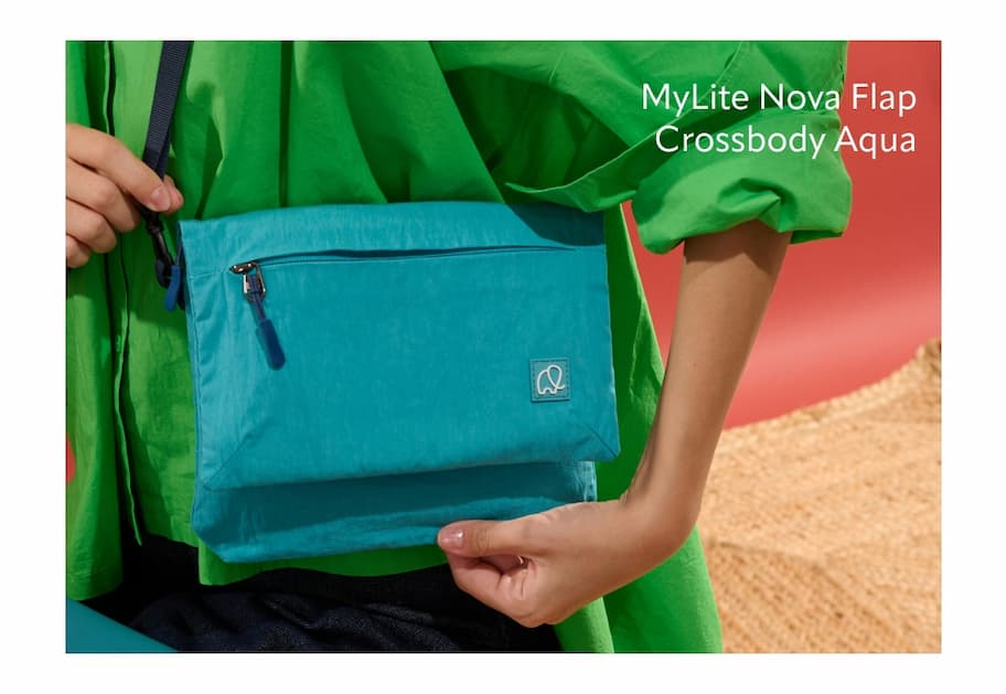 MyLite Nova Flap Crossbody Aqua