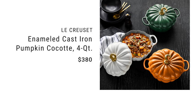 Le Creuset - Enameled Cast Iron Pumpkin Cocotte, 4-Qt. - $380 