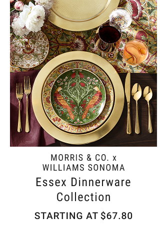Morris & Co. X Williams Sonoma - Essex Dinnerware Collection - starting at $67.80