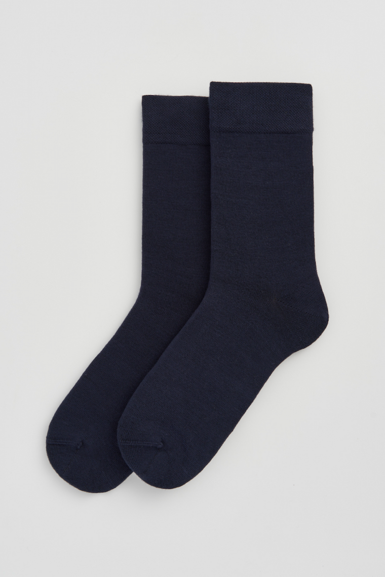 Inky Blue Bamboo Socks