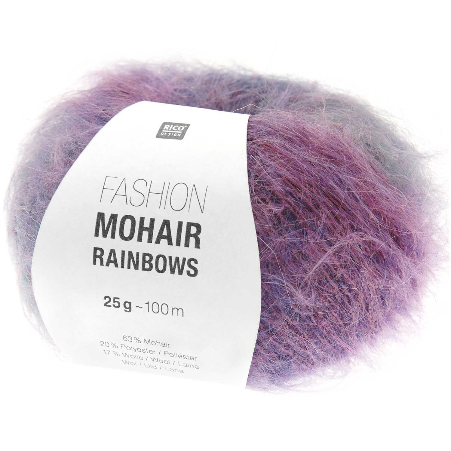 Fashion Mohair Rainbows lila
