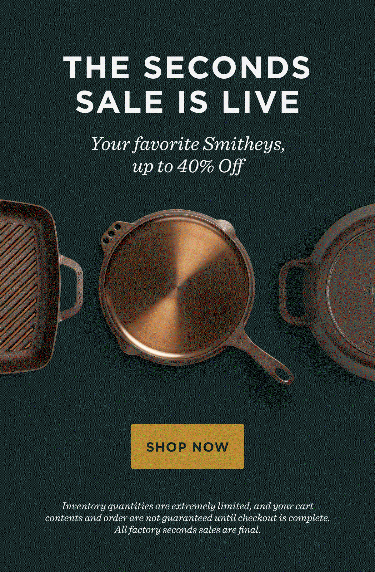 The Seconds Sale is Live