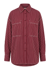 JAG Winona Stripe Shirt Burgundy