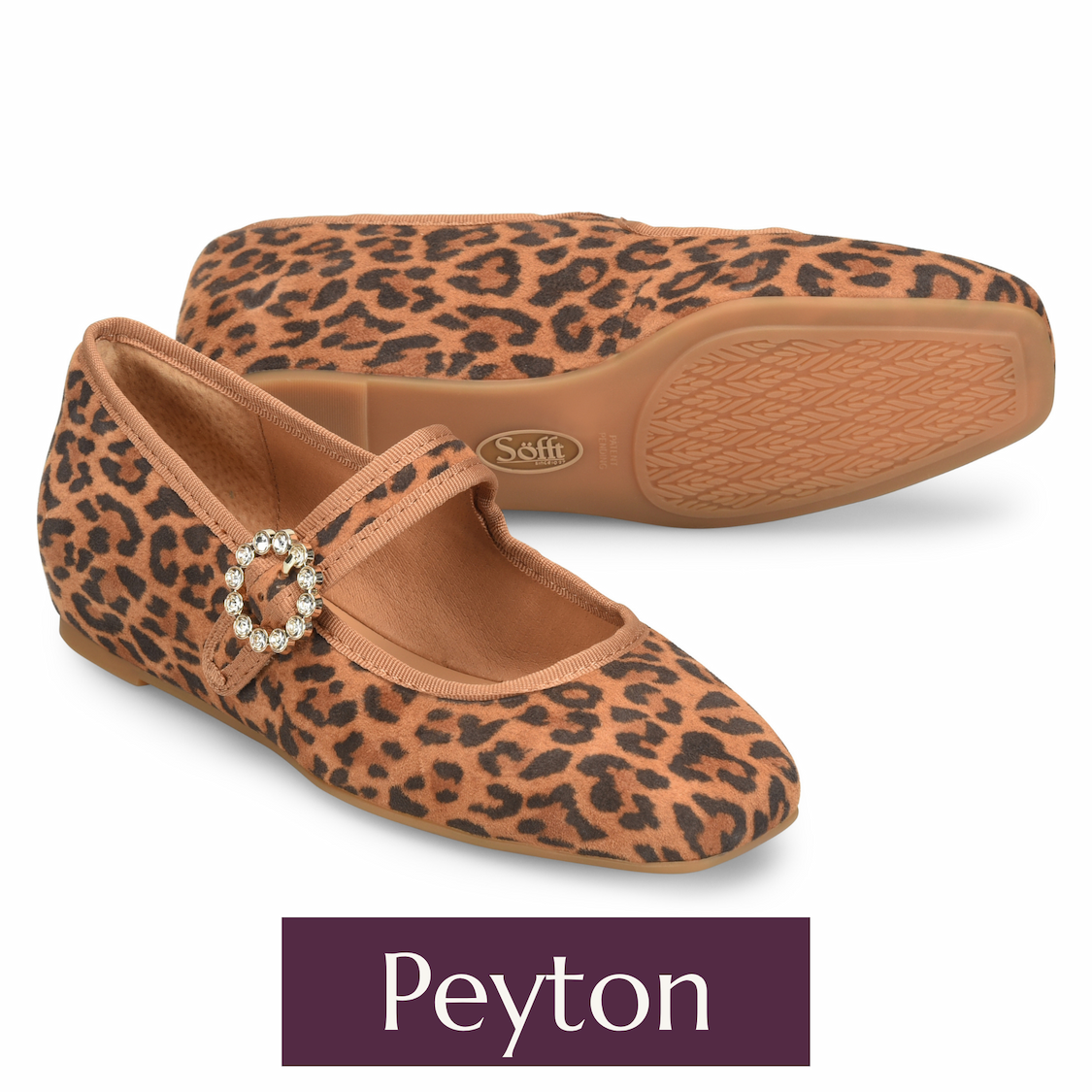 Söfft Pam ballet flat in animal print