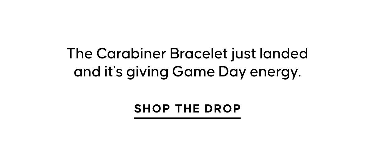 The Carabiner Bracelet just landed and it's giving Game Day energy. | SHOP THE DROP