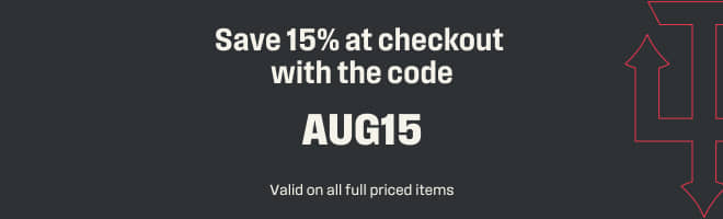 Save 15% with the code AUG15 - valid on all full priced items