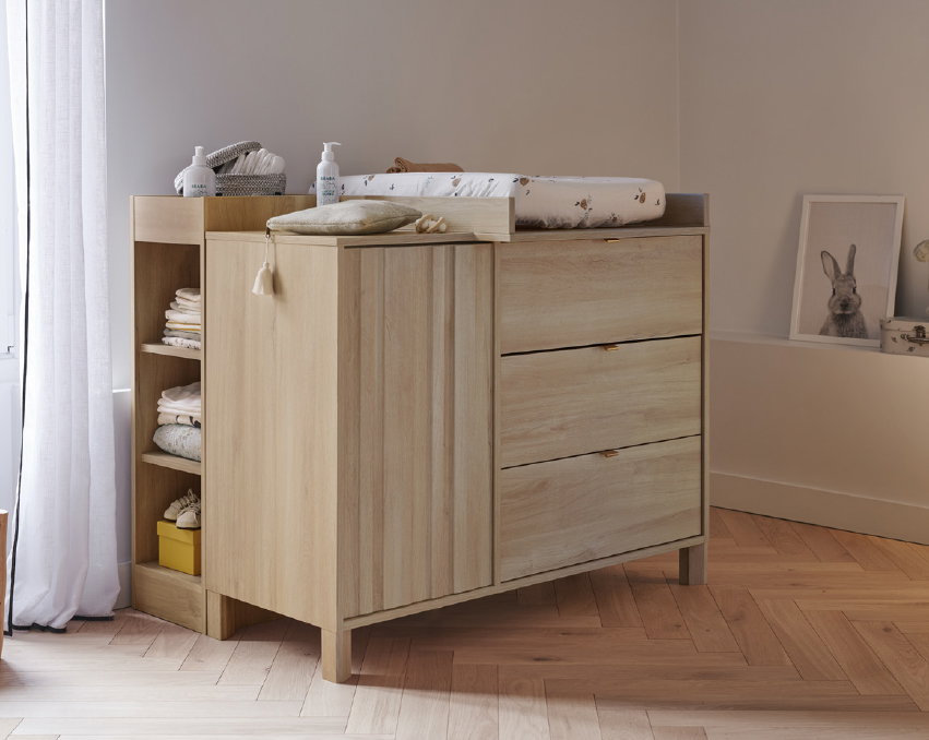 Commode à langer Calypso en chambre