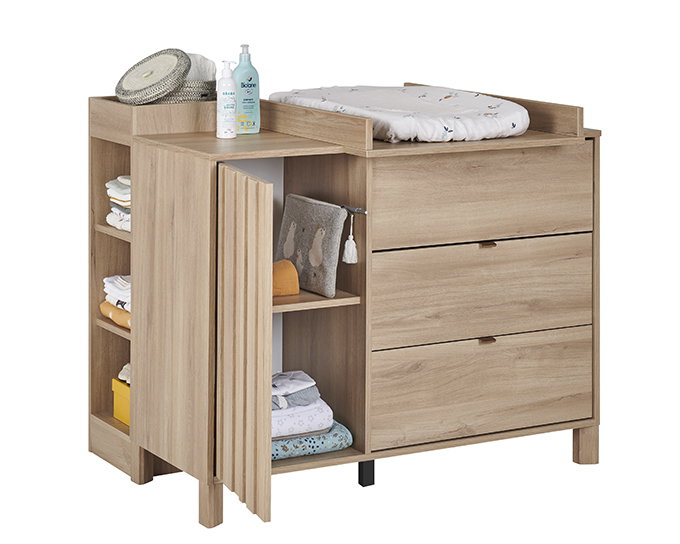 Commode à langer Calypso ouverte