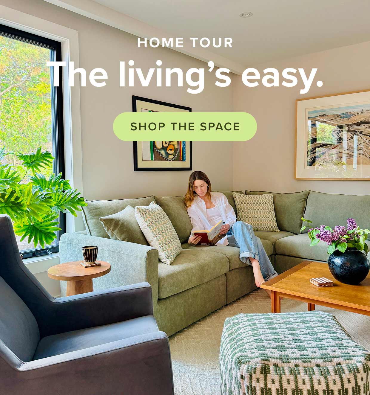 Home tour: the living's easy.