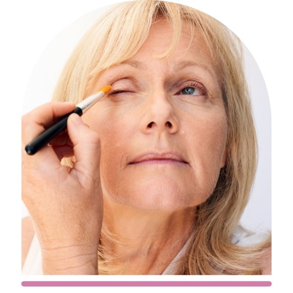 Why? Our eye prime creates a perfectly smooth base to prevent your eyeshadow from migrating into fine lines How? Apply a small amount to your eyelids then leave to dry. For best results, use Brush 4 for hard to reach areas