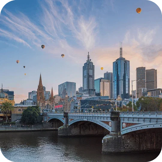 Aerial view of Sydney