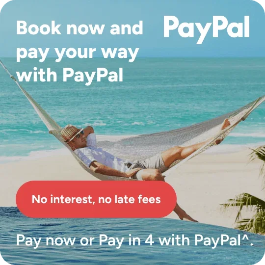 Person relaxing in a hammock