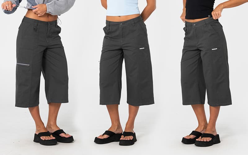 It Gyrl Low Rise Capri Cargo Pant