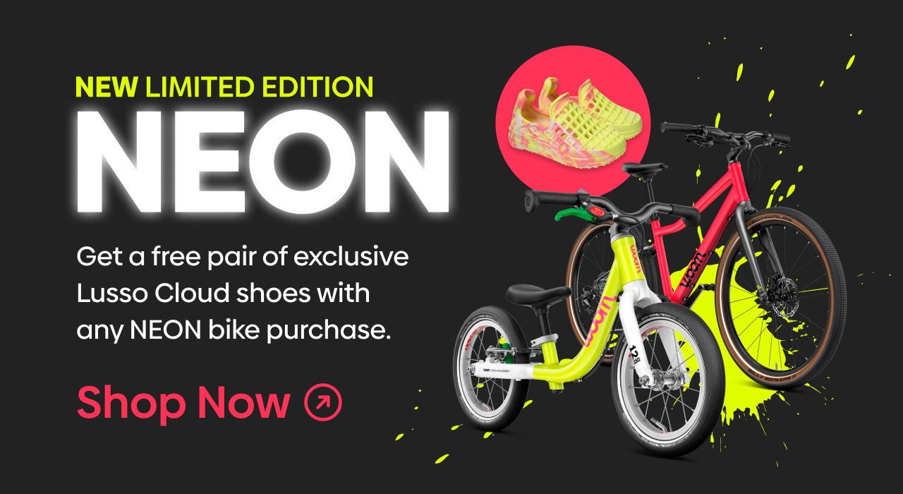 NEW Limited Edition NEON. Get a free pair of exclusive Lusso Cloud shoes with any NEON bike purchase.