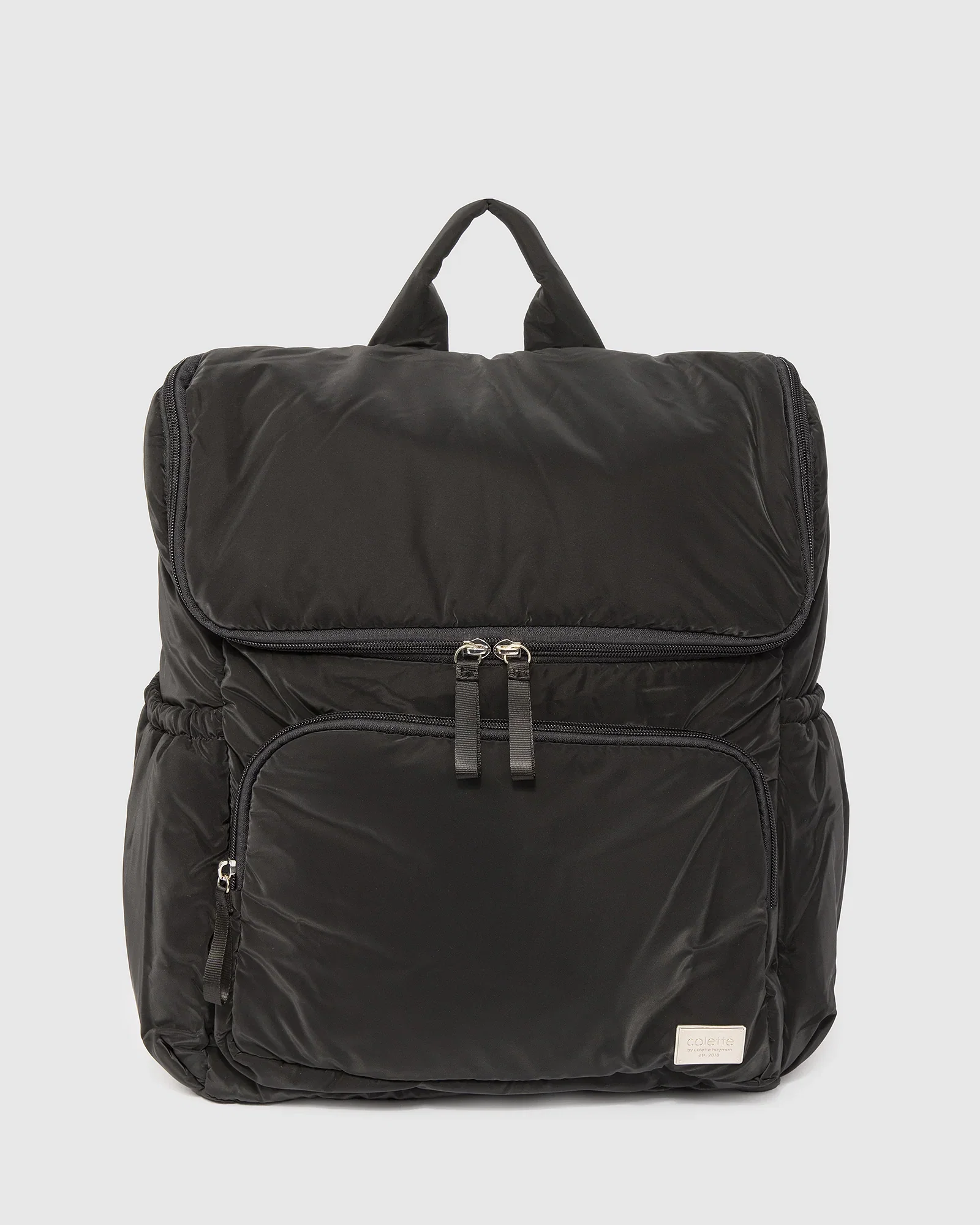 Image of Black Soft Touch Baby Bag Backpack