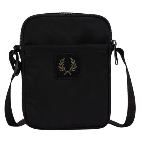 Fred Perry Crinkle Nylon Small Side Bag - Black