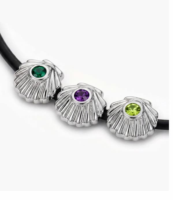 Sirena Shell Leather Cord Necklace