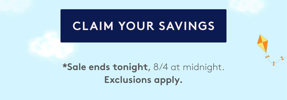 CLAIM YOUR SAVINGS