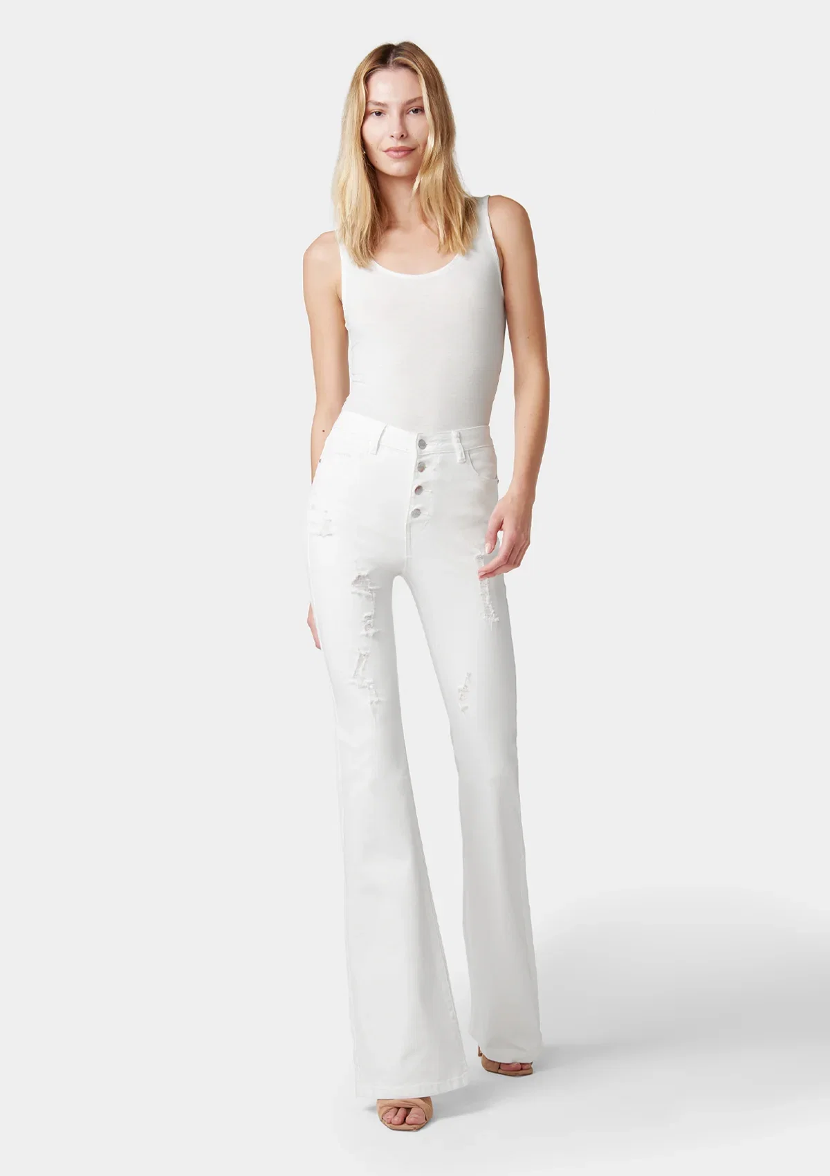 Image of Tall Cindy Distressed Flare Jeans
