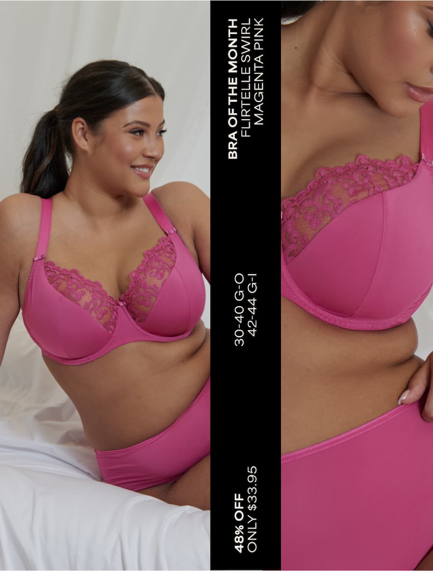 Bra of the month - Flirtelle Swirl Magenta Pink- Only $33.95