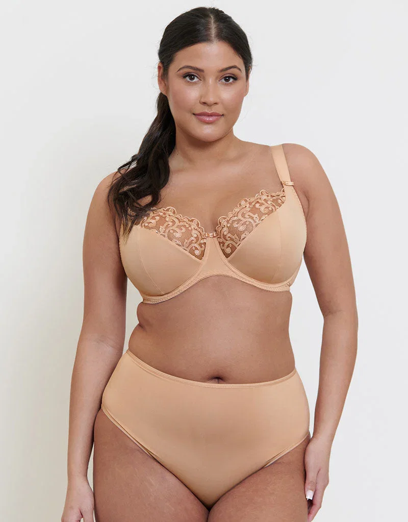 Flirtelle Swirl Balcony Bra Soft Beige