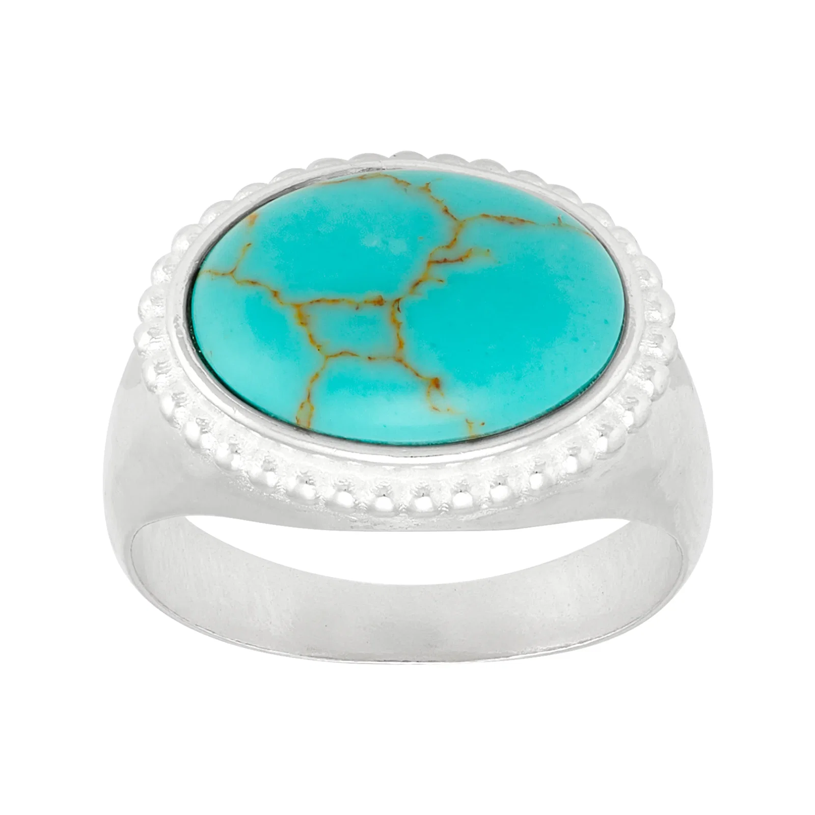 Frontier Ring, Teal Turquoise