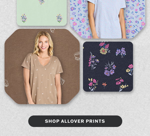 Shop all-over print tees.