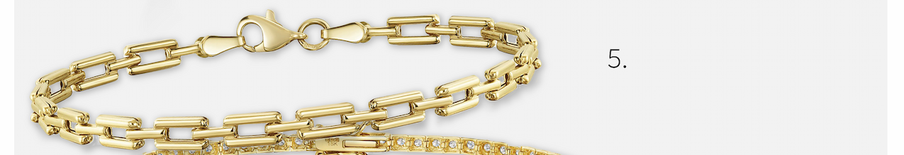 9ct Yellow Gold Square Link Chain Bracelet